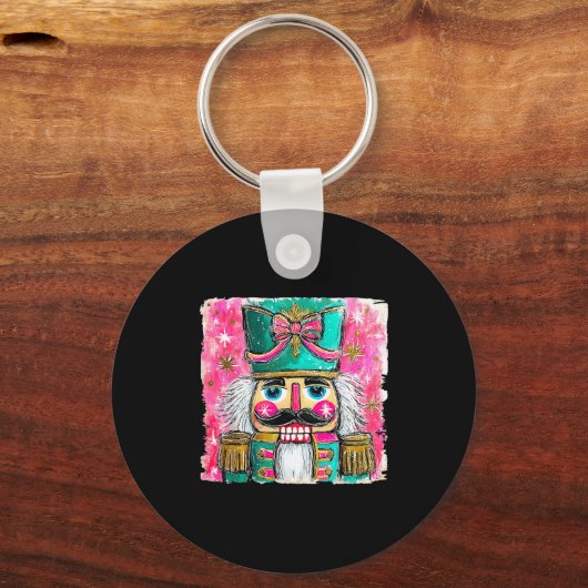 Nutcracker Nuts Xmas Pajamas Holiday Christmas Wat Sleutelhanger (Voorkant)