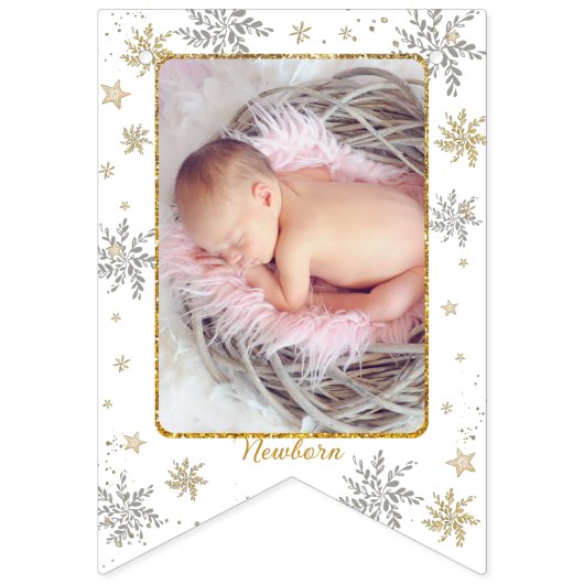 Nutcracker Onederland 1st Birthday Photo Milestone Vlaggetjes (Tweede vlag)