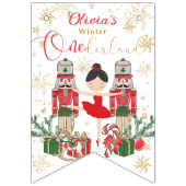 Nutcracker Onederland 1st Birthday Photo Milestone Vlaggetjes (Eerste vlag)