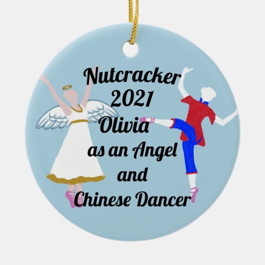 Nutcracker Ornament - Angel en Chinees (Voorkant)
