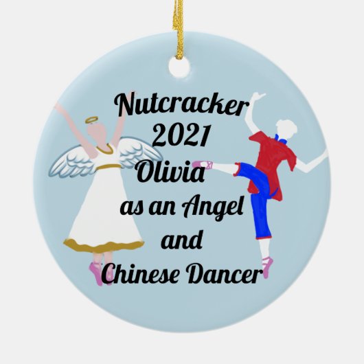 Nutcracker Ornament - Angel en Chinees (Achterkant)