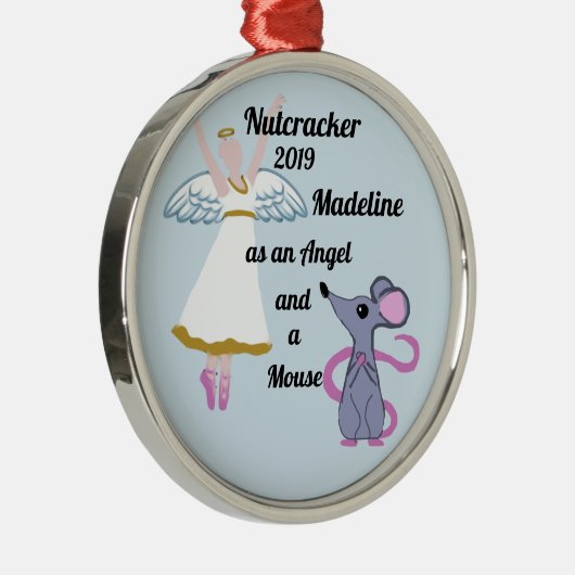 Nutcracker Ornament - Angel en Mouse (Rechts)