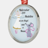 Nutcracker Ornament - Angel en Mouse (Links)
