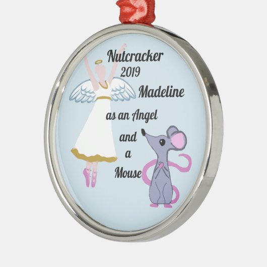 Nutcracker Ornament - Angel en Mouse (Links)