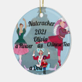 Nutcracker Ornament-Flower, Doll and Chinese Tea Keramisch Ornament (Links)