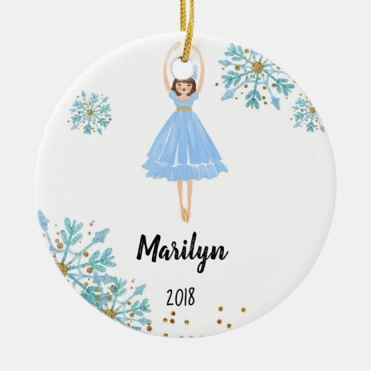 Nutcracker Ornament for Baby Girl (Voorkant)