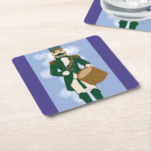 Nutcracker Paper Coasters Frosted Violet Kartonnen Onderzetters (Schuin)