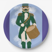 Nutcracker Paper Napkin Blue-Purple Soldier Papieren Bordje (Voorkant)