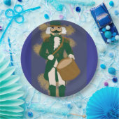 Nutcracker Paper Napkin Navy Blue Soldier Papieren Bordje (Feest)