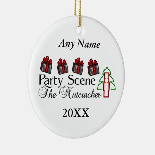 Nutcracker Party Scene Keramisch Ornament (Rechts)