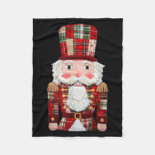 Nutcracker Patchwork Merry Christmas Pajamas Men W Fleece Deken (Voorkant)