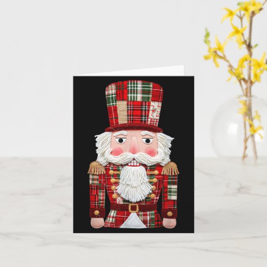 Nutcracker Patchwork Merry Christmas Pajamas Men W Kaart (Gele Bloem)