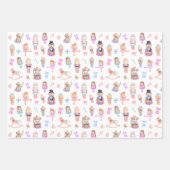 Nutcracker Patroon Inpakpapier Vel (Voorkant 2)