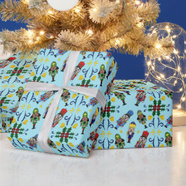 Nutcracker Pattern Cadeaupapier