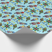 Nutcracker Pattern Cadeaupapier (Hoek)