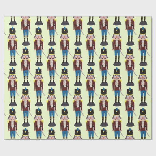 Nutcracker Pattern kerstsoldaat Cadeaupapier (Vlak)