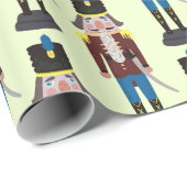 Nutcracker Pattern kerstsoldaat Cadeaupapier (Rol Hoek)