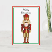 Nutcracker personaliseert Tekst 5 x 7 Folde Vakant Feestdagen Kaart (Voorkant)