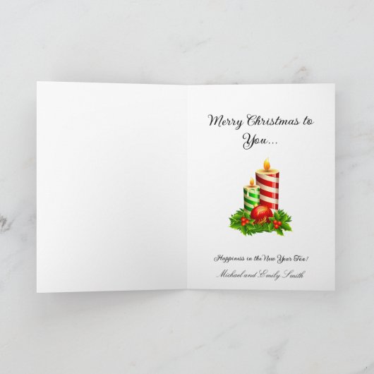 Nutcracker personaliseert Tekst 5 x 7 Folde Vakant Feestdagen Kaart (Binnen)