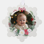 Nutcracker Personalized Photo Paper Ornament Card (Voorkant)