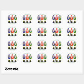 Nutcracker Persoonlijke kerstballetcadeautjes Ronde Sticker (Vel)