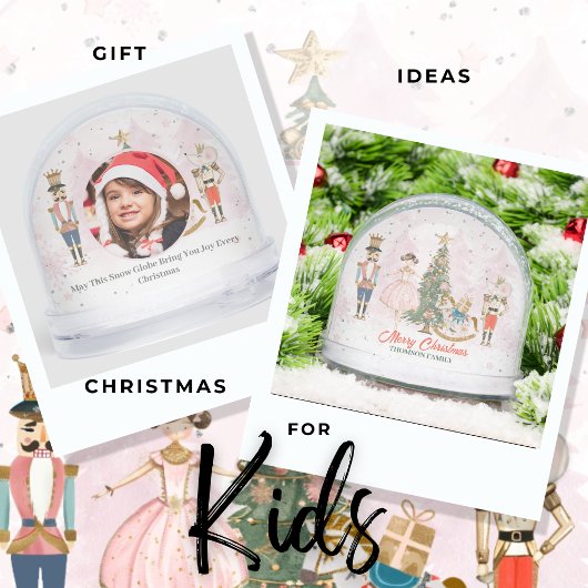 Nutcracker Photo Ballerina Holiday Christmas Kids Sneeuwbol