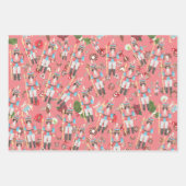 Nutcracker Photo Face Funny Kerstmis Inpakpapier Vel (Voorkant 2)