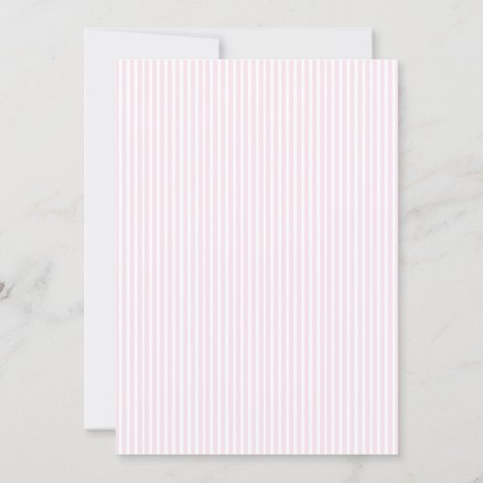 Nutcracker Pink Bow Birthday Time Capsule Card Bedankkaart (Achterkant)