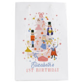 Nutcracker Pink kerstboom Vrijdag Medium Cadeauzakje (Voorkant)