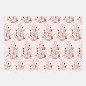 Nutcracker Pink-kerstboomfeestdag Inpakpapier Vel (Voorkant)