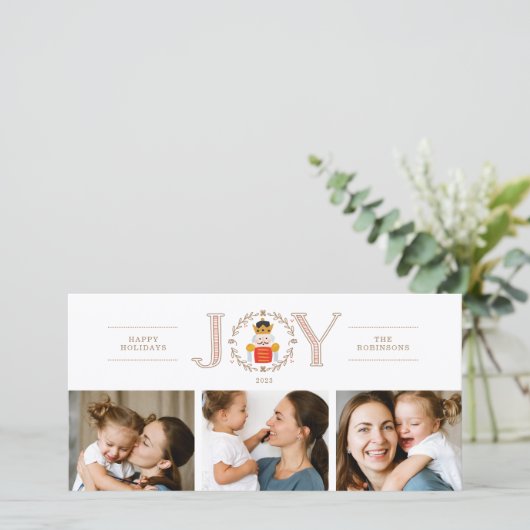 Nutcracker Prince Holiday-fotokaart Feestdagenkaart (Staand voorkant)