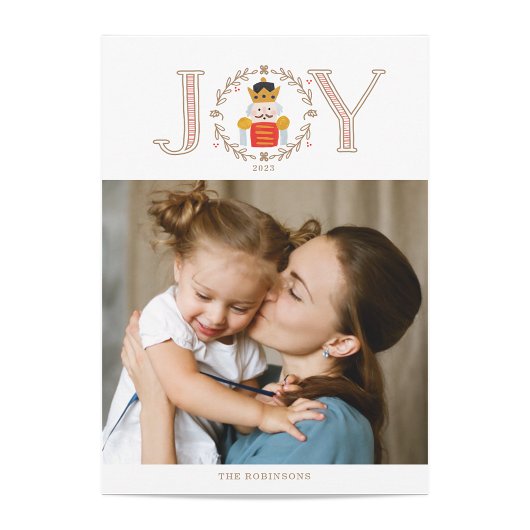 Nutcracker Prince Holiday-fotokaart Feestdagenkaart