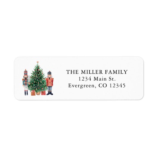 Nutcracker retouradres etiket (Voorkant)