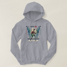 Nutcracker Rocker – Winter Muziek Kunst Hoodie