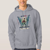 Nutcracker Rocker – Winter Muziek Kunst Hoodie (Voorkant)