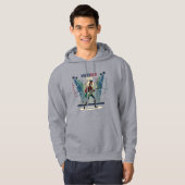Nutcracker Rocker – Winter Muziek Kunst Hoodie (Voorkant volledig)