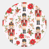 Nutcracker Ronde Sticker (Voorkant)