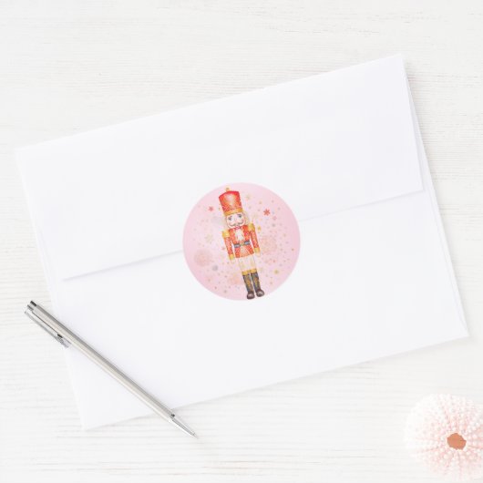 Nutcracker Ronde Sticker (Envelop)