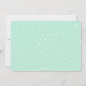 Nutcracker roze & turquoise winter Snow Holiday Kaart (Achterkant)