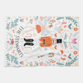 Nutcracker Scene Personalized Kitchen Towel Theedoek (Horizontaal)
