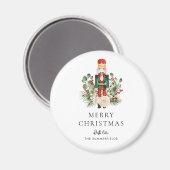 Nutcracker Script Family Foliage Christmas Holiday Magneet (Voorkant / Achterkant)