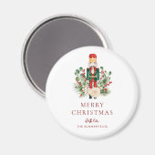 Nutcracker Script Greenery Christmas Holiday Magneet (Voorkant / Achterkant)