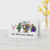 Nutcracker Shack Ham Radio-kerstkaart Kaart (Gele Bloem)