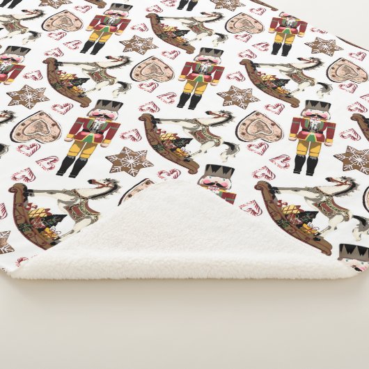 Nutcracker Sherpa Blanket Sherpa Deken (3/4)