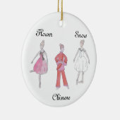 Nutcracker Snow/Chinese/Flower Keepomwille Ornamen Keramisch Ornament (Rechts)