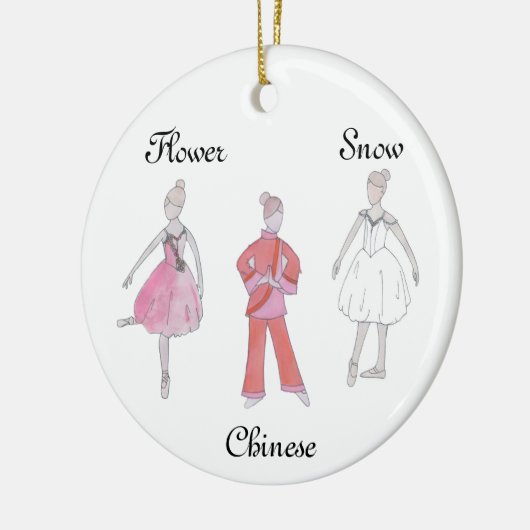 Nutcracker Snow/Chinese/Flower Keepomwille Ornamen Keramisch Ornament (Links)