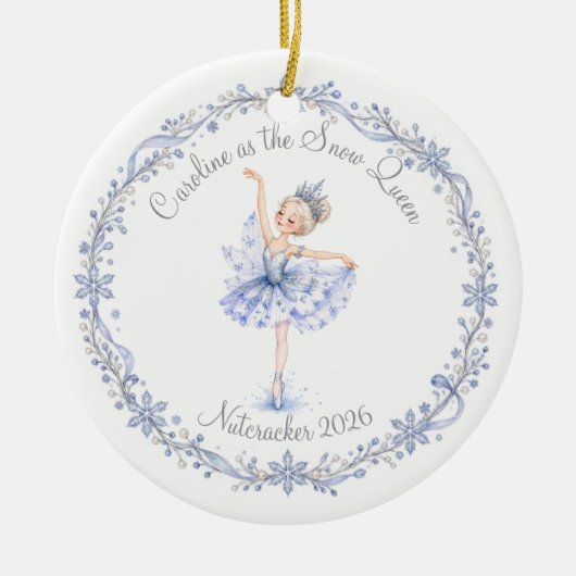 Nutcracker Snow Queen Ornament (Voorkant)