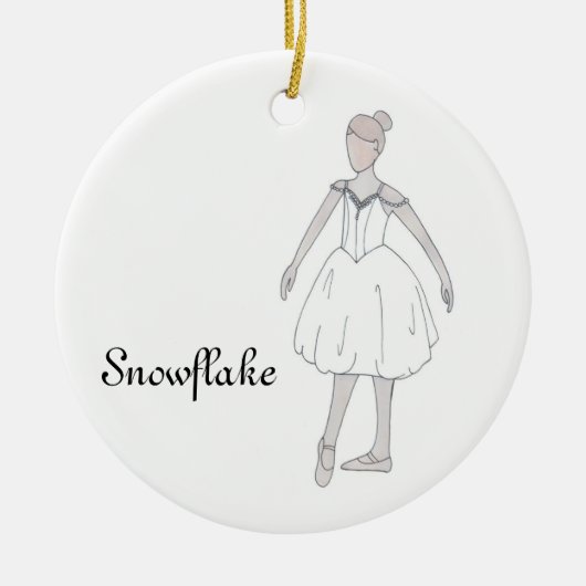 Nutcracker Snowflake Keepomwille Ornament (Voorkant)