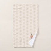 Nutcracker Snowflake Pattern Holiday Bad Handdoek (Handdoek)