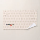 Nutcracker Snowflake Pattern Holiday Bad Handdoek (Handdoek)